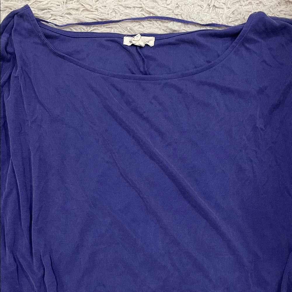 Silence + Noise Purple Crop Top